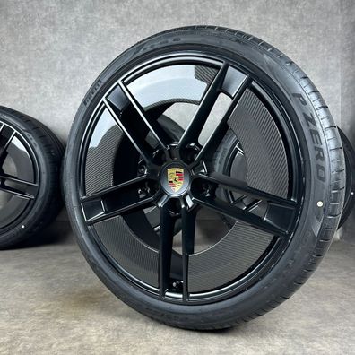 Sommerräder Porsche Taycan J1-2 21" Original Exclusive Felgen CARBON 9J1073663TA