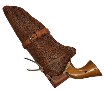 Western Leder Revolver-Holster