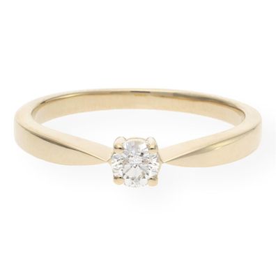 JuwelmaLux Ring 585 Gelbgold mit Brillant JL10-07-1390