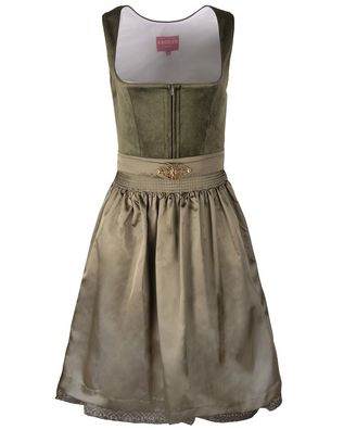 Dirndl Livie 60cm Länge oliv - Größe: 42