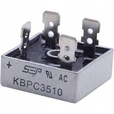 Rosfix Gleichrichter KBPC5010 – 50A 1000V | 29x29x11 mm MB25 Gehäuse
