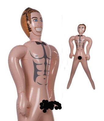 aufblasbare Männerpuppe Lover Boy 155 cm JGA Erotic Sex Party Scherzartikel Puppe