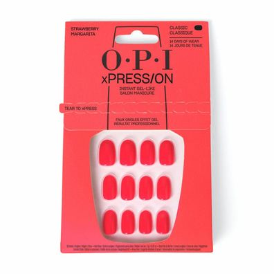 OPI xPRESS/ON Artificial Nails, Nagellack Ton #Strawberry Margarita 30 u