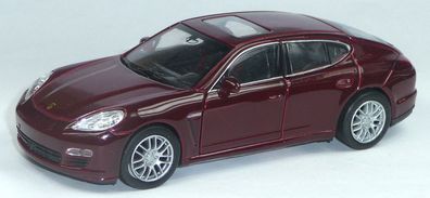 Modellauto Porsche Panamera S ca. 12 cm dunkelrot Neuware