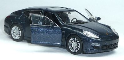 Modellauto Porsche Panamera S ca. 12 cm dunkelblau Neuware