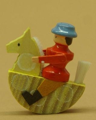 Holzfigur Reiterlein Höhe 3cm NEU Holz Seiffen Erzgebirge Figur Dekoration Holzf