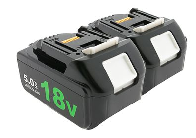 2er-Set PATONA Akku Makita BL1850 LED 18V 5.0Ah
