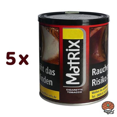 Matrix Red / Rot Tabak / Zigarettentabak / Stopftabak Dose 5x 50g