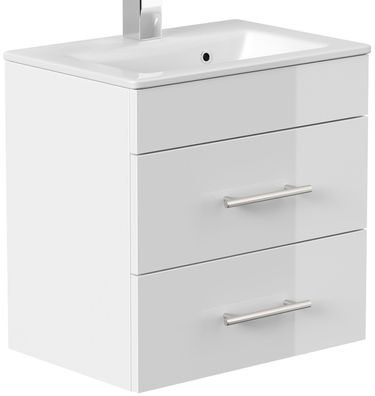 Waschplatz 50cm, Waschtisch Portus, Unterschrank, Keramikbecken