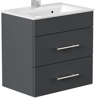 Waschplatz 50cm, Waschtisch Portus, Unterschrank, Keramikbecken