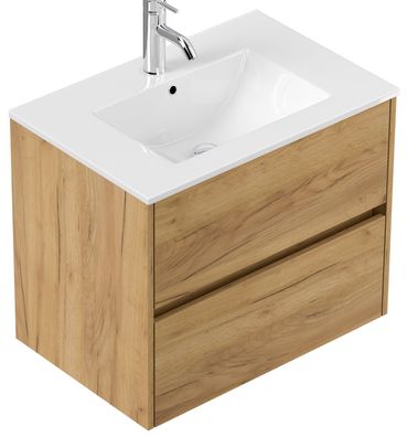 Waschplatz 81cm, Waschtisch Limes, Unterschrank, Keramikbecken