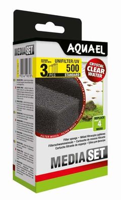 AquaEl Uni 500 + UV 3x Ersatzschwamm