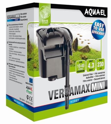 AquaEl Versamax Mini Hang On Filter 4,3 Watt für das Aquarium bis 40 Liter