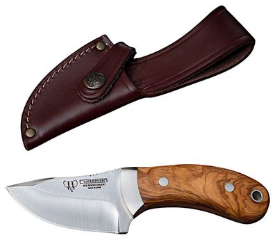Cudeman Skinner Mini Desollador Olivenholz Messer Jagdmesser