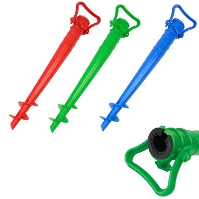 Schirmhalter Sandbohrer stabiler Sonnenschirmhalter zum Eindrehen im Sand