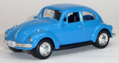 VW Käfer blau Volkswagen Modellauto ca. 1:60 = 7,5 cm Neuware