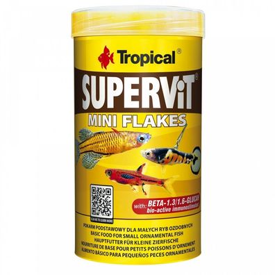 Tropical Supervit mini Flakes 100ml für kleine Fische