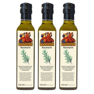 Apsu Boooster Rosmarin Würz-Öl 3x 250ml griechisches Natives Olivenöl Extra aus Kreta
