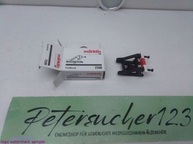 Märklin H0 AC 7391 K-Gleis 1 x Prellbock / 38 mm / Hellblaue - OVP