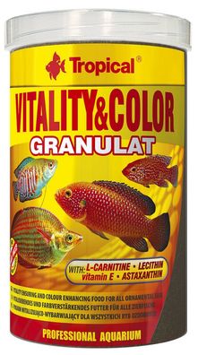 Tropical Vitality & Color Granulat 100ml Futter Farbfutter für Zierfische