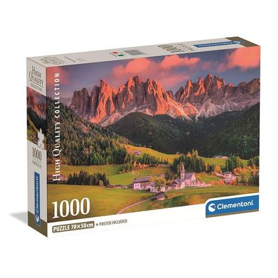 Clementoni 39953 Magische Dolomiten 1000 Teile High Quality Collection Compact Puzzle