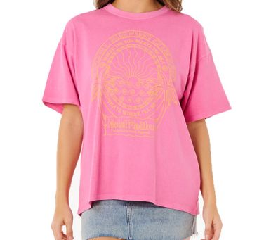 RIP CURL Women Shirt Hotel Malibu Heritage super pink