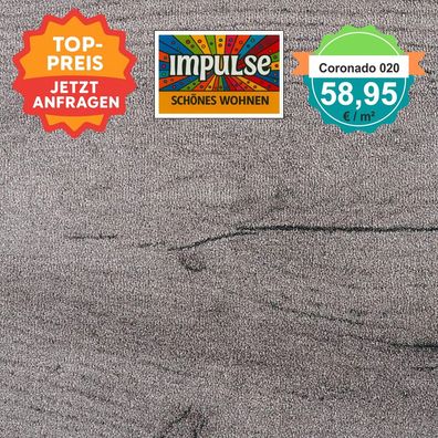 Girloon Coronado 020 Teppichboden Velours 400 cm breit - keine Versandkosten ab 5 m²