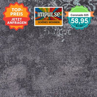 Girloon Coronado 025 Teppichboden Velours 400 cm breit - keine Versandkosten ab 5 m²