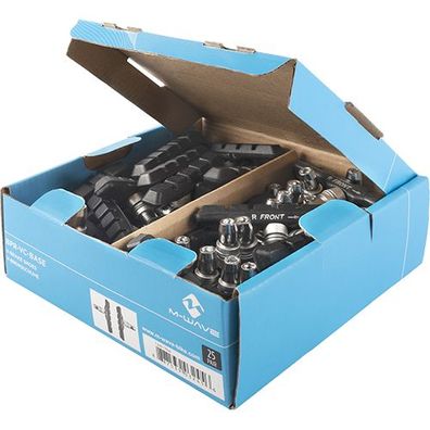 Bremsschuh M-Wave BPR-VC-Base, V-Brake schraub, asymm, schwarz, 72mm, 25 Paar in