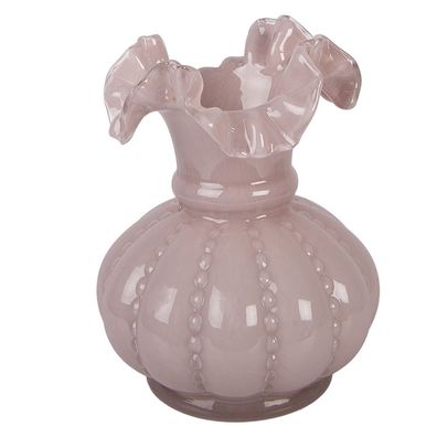 Clayre & Eef Vase Ø 15x20 cm Rosa Glas (Gr. Ø 15x20 cm)