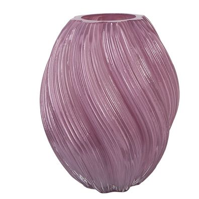 Clayre & Eef Vase Ø 17x21 cm Violett Glas (Gr. Ø 17x21 cm)
