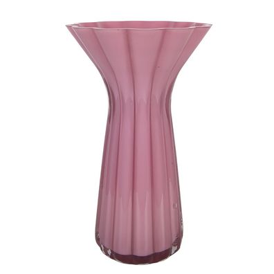 Clayre & Eef Vase Ø 14x23 cm Rosa Glas (Gr. Ø 14x23 cm)