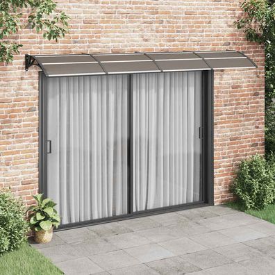 vidaXL Türvordach Schwarz 350 x 100 cm Polycarbonat