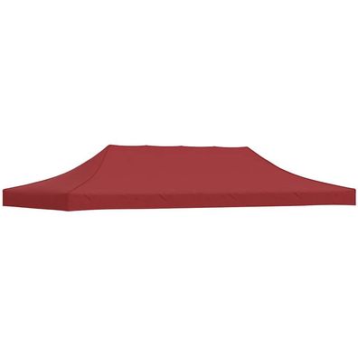 vidaXL Partyzelt-Dach 6x3 m Burgunderrot 270 g/m²