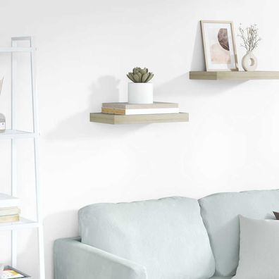 vidaXL Schwebendes Wandregal Eichefarben 40x23x3,8 cm MDF
