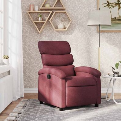 vidaXL Relaxsessel Weinrot Stoff