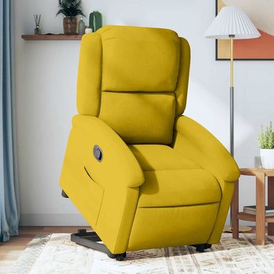 vidaXL Relaxsessel mit Aufstehhilfe Gelb Samt