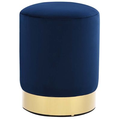 vidaXL Hocker Blau und Golden Samt 28 x 36 cm