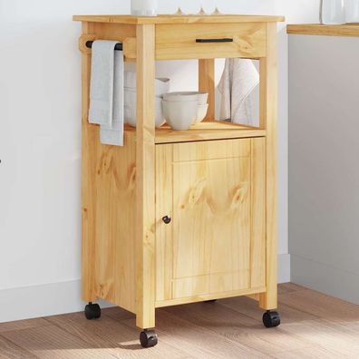 vidaXL Küchenwagen MONZA 48x40x88,5 cm Massivholz Kiefer