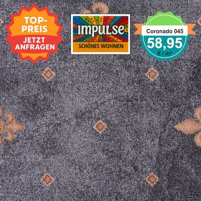 Girloon Coronado 045. eppichboden Velours 400 cm breit - keine Versandkosten ab 5 m²