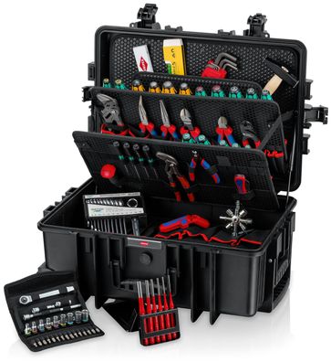 KNIPEX 00 21 37 M Werkzeugkoffer "Robust45 Move" Mechanik 90-teilig 428 mm