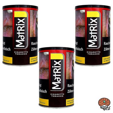 Matrix Red / Rot Tabak / Zigarettentabak / Stopftabak Dose 3x 90g