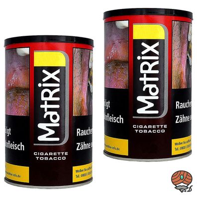 Matrix Red / Rot Tabak / Zigarettentabak / Stopftabak Dose 2x 90g
