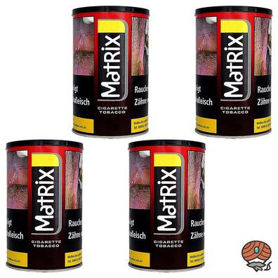 Matrix Red / Rot Tabak / Zigarettentabak / Stopftabak Dose 4x 90g