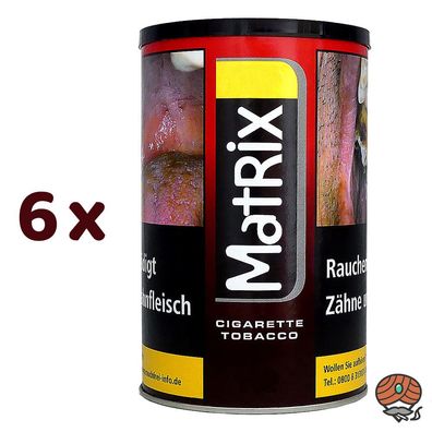 Matrix Red / Rot Tabak / Zigarettentabak / Stopftabak Dose 6x 90g
