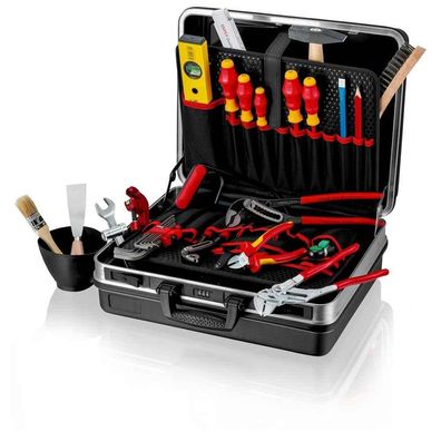 Werkzeugkoffer SHK, 31teilig, 3Zangen, 1Hammer, 2xPH, 3xSchlitz, Schraubendreher, 00