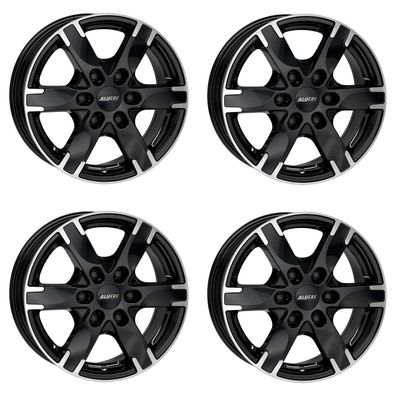 4 Alutec Felgen Titan 8.0Jx18 ET53 6x139 SWFP für FORD Ranger