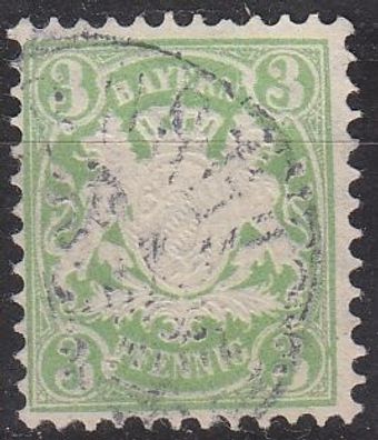 Germany Bayern Bavaria [1876] MiNr 0047 ( O/used )