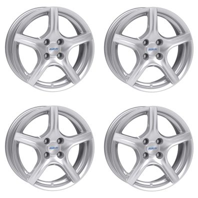 4 Alutec Felgen Grip 5.5Jx14 ET35 4x98 SIL für Citroen Nemo