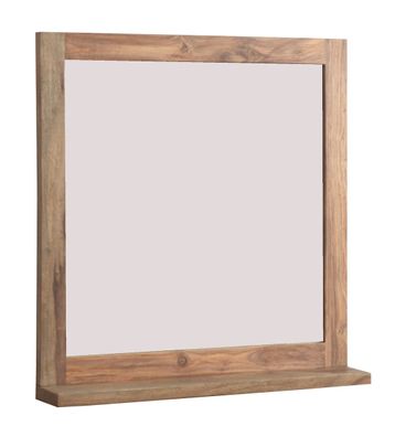 Badspiegel mit Ablage 70x72cm 'Oxford' Sheesham massiv
